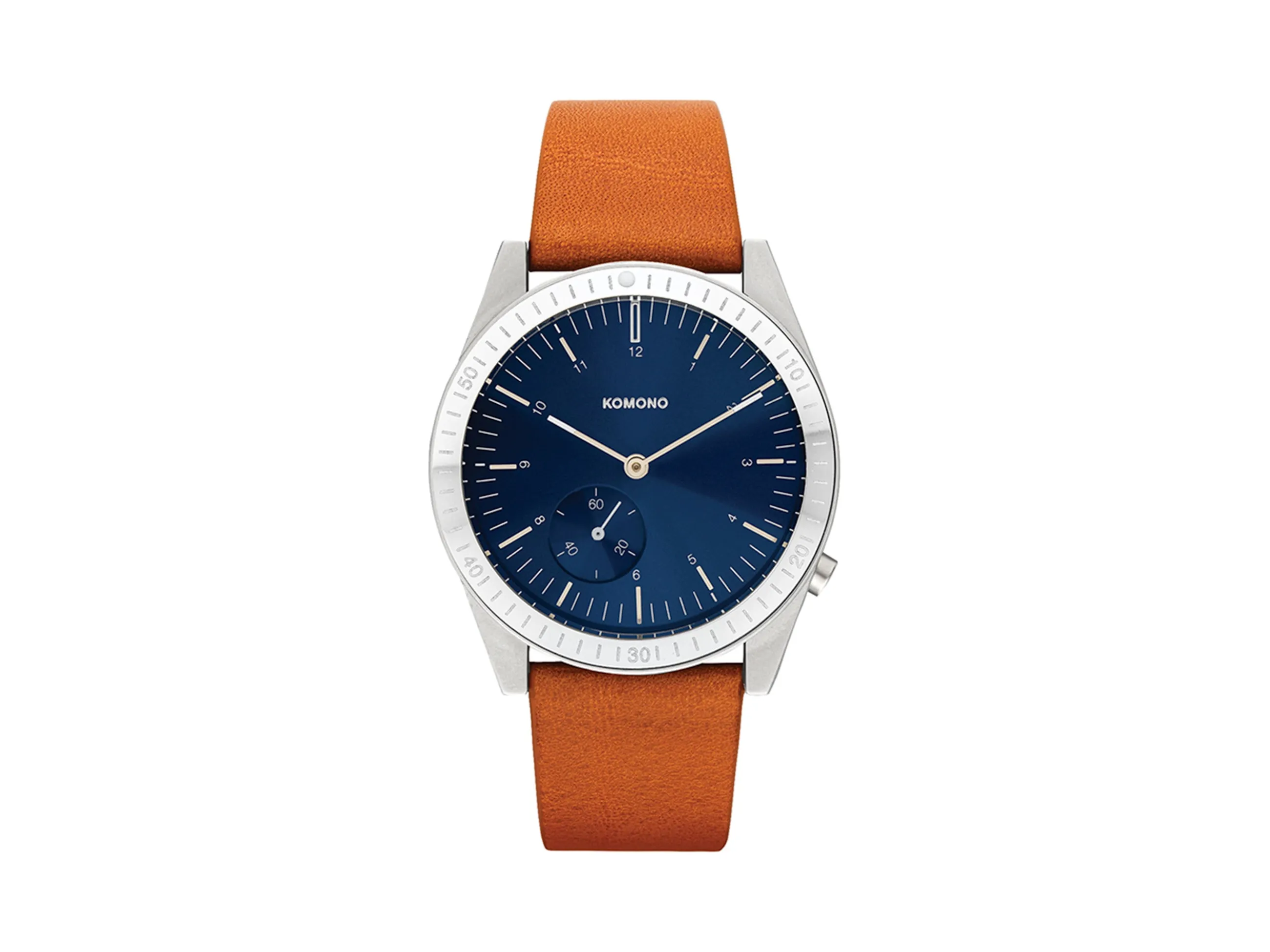 KOMONO M | Ray Legacy Leather Silver Blue Cognac